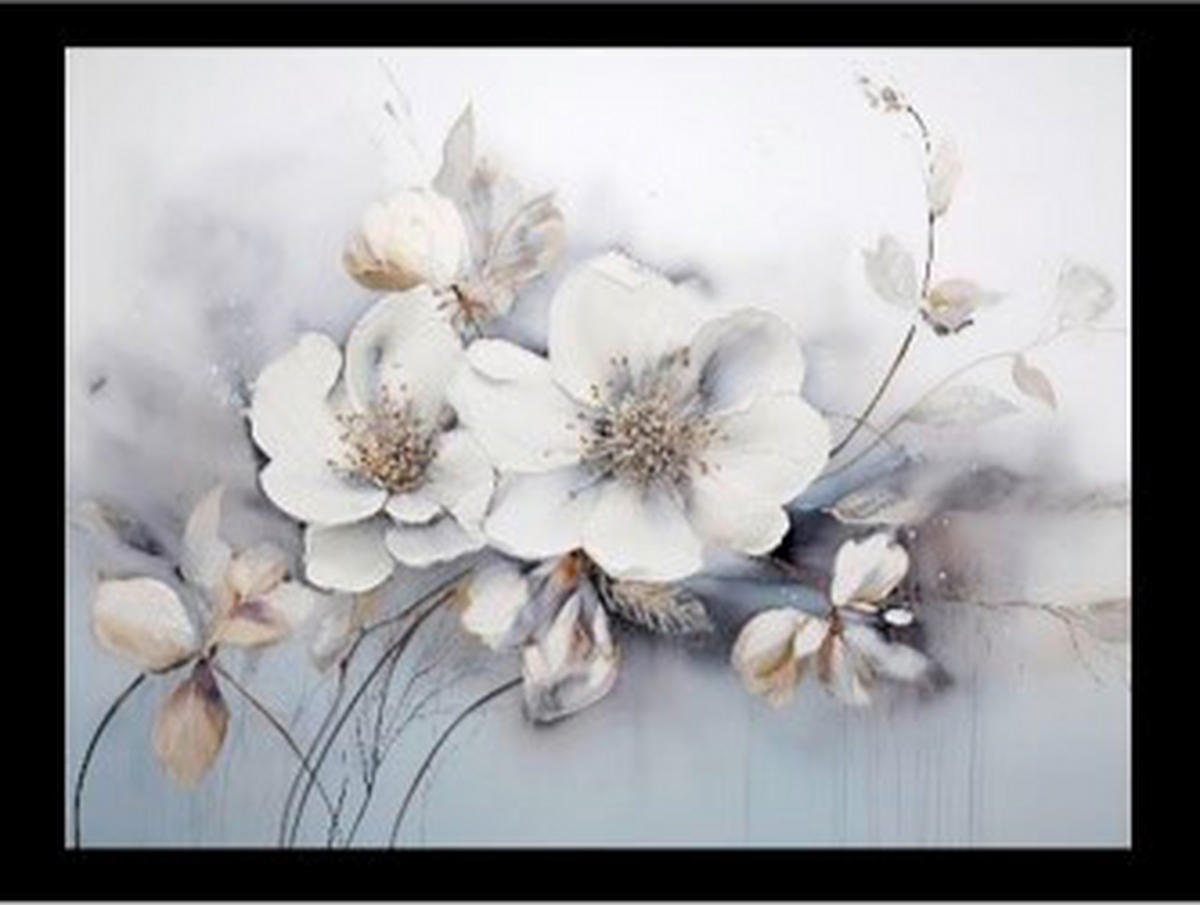 BILD Blumen  - Multicolor, Basics, Textil (30/40/1.5cm) - Euroart