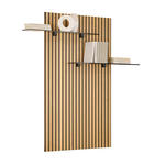 WANDPANEEL Eiche furniert Eichefarben  - Eichefarben, Design, Glas/Holz (80/160/28cm) - Dieter Knoll