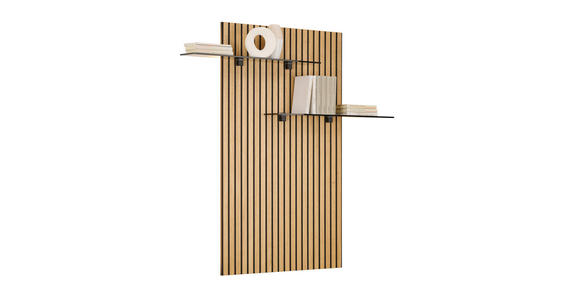 WANDPANEEL Eiche furniert Eichefarben  - Eichefarben, Design, Glas/Holz (80/160/28cm) - Dieter Knoll