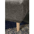 ECKSOFA Dunkelgrau Flachgewebe  - Dunkelgrau/Buchefarben, KONVENTIONELL, Holz/Textil (144/230cm) - Carryhome