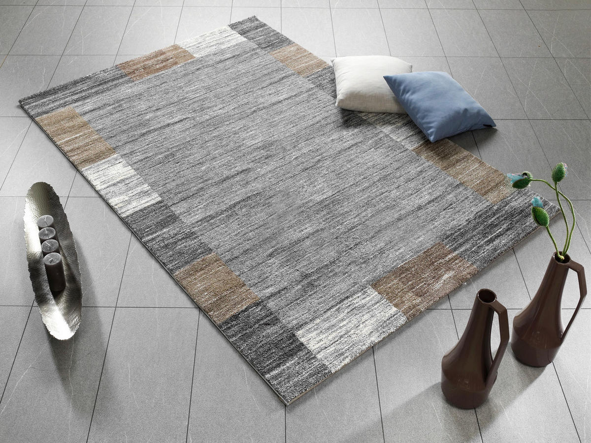 WEBTEPPICH 200/250 cm Grau  - Grau, Design, Textil (200/250cm) - Novel