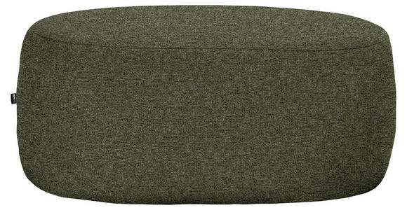 HOCKER in Textil Grün  - Schwarz/Grün, MODERN, Kunststoff/Textil (88/43/66cm) - Hom`in