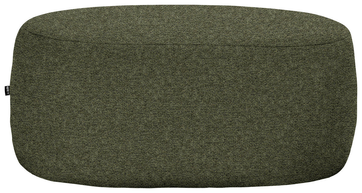 HOCKER in Textil Grün  - Schwarz/Grün, MODERN, Kunststoff/Textil (88/43/66cm) - Hom`in