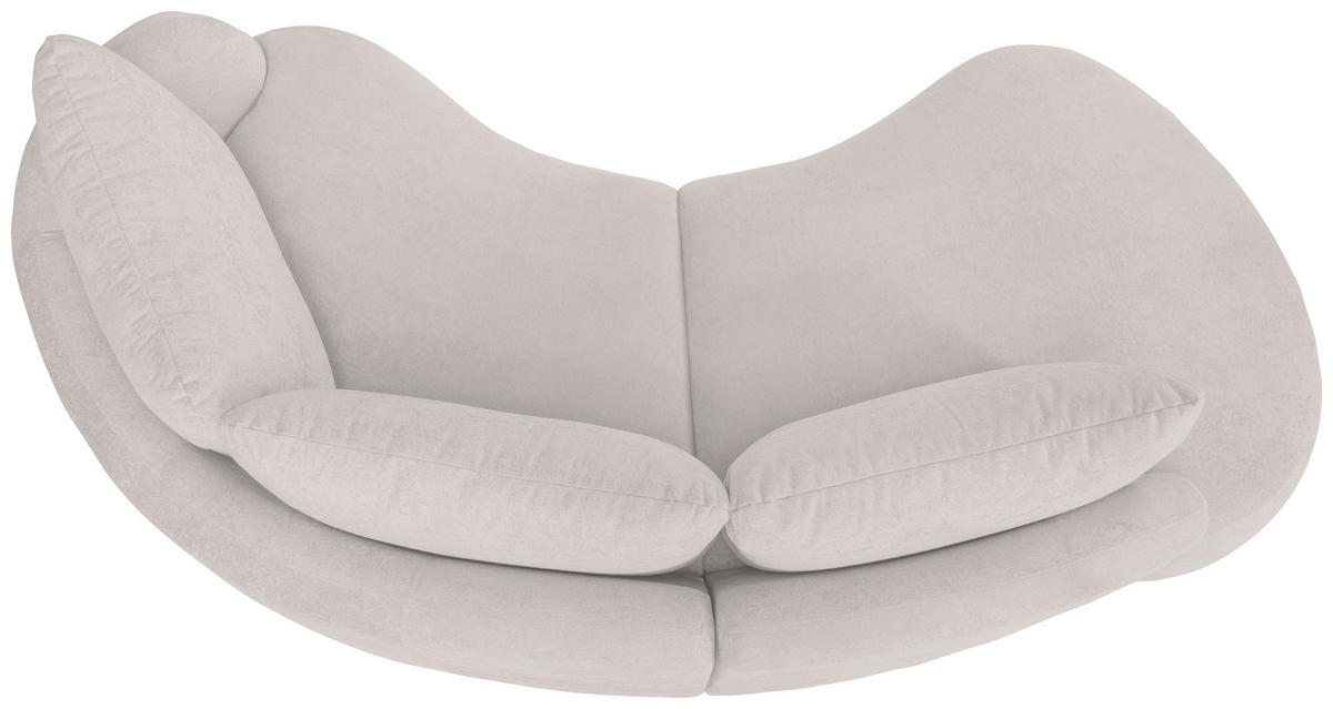 ECKSOFA Beige Mikrofaser  - Beige/Schwarz, MODERN, Kunststoff/Textil (250/139cm) - Livetastic