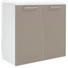 SCHUHSCHRANK 84/83/37 cm - Taupe/Chromfarben, Design, Glas/Holz (84/83/37cm) - Novel SCHUHSCHRANK 84/83/37 cm - Taupe/Chromfarben, Design, Glas/Holz (84/83/37cm) - Novel