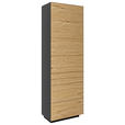 GARDEROBENSCHRANK 64/198/36 cm  - Wildeiche/Anthrazit, Natur, Holz/Holzwerkstoff (64/198/36cm) - Dieter Knoll