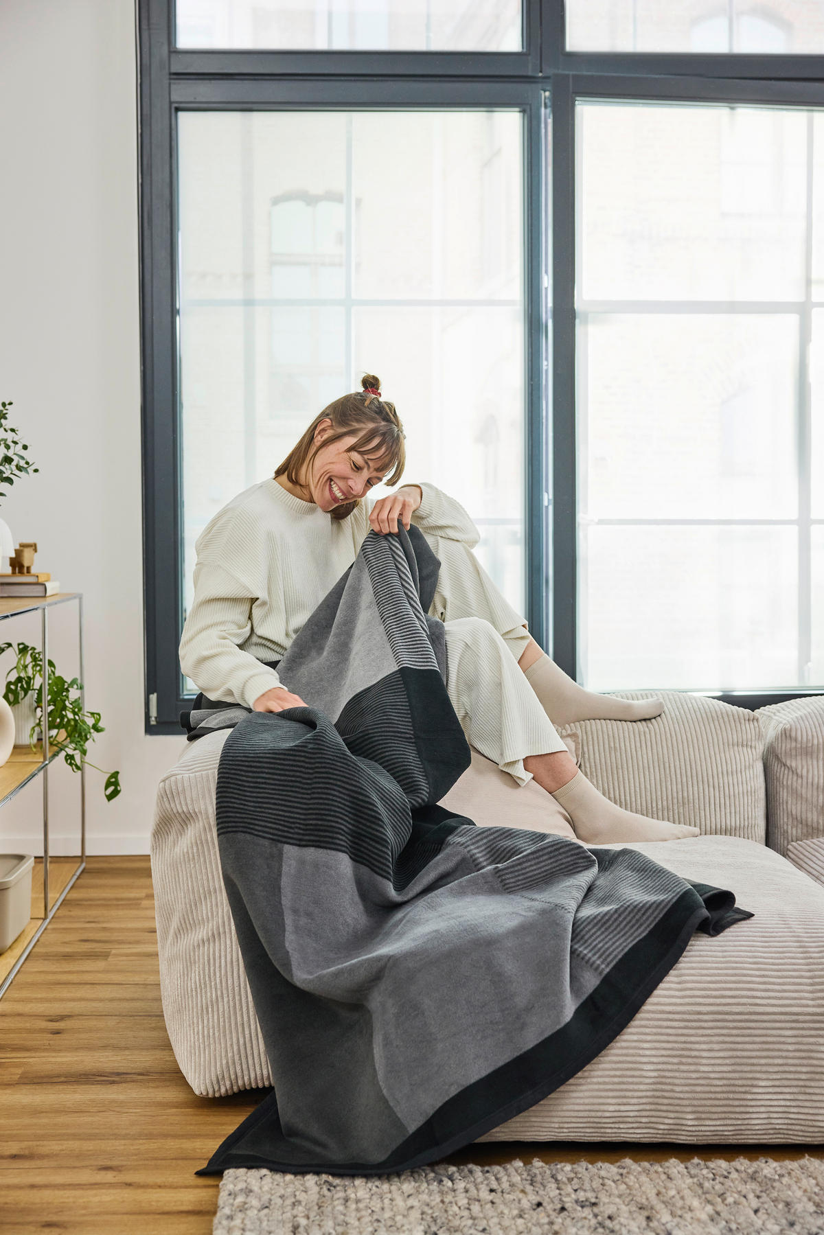 DECKE 150/200 cm  - Grau, Basics, Textil (150/200cm) - Novel