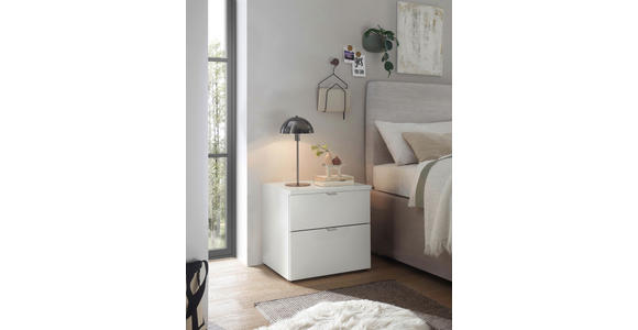 NACHTSCHRANK 40/46,4/43 cm  - Chromfarben/Schwarz, Basics, Holzwerkstoff/Metall (40/46,4/43cm) - Dieter Knoll