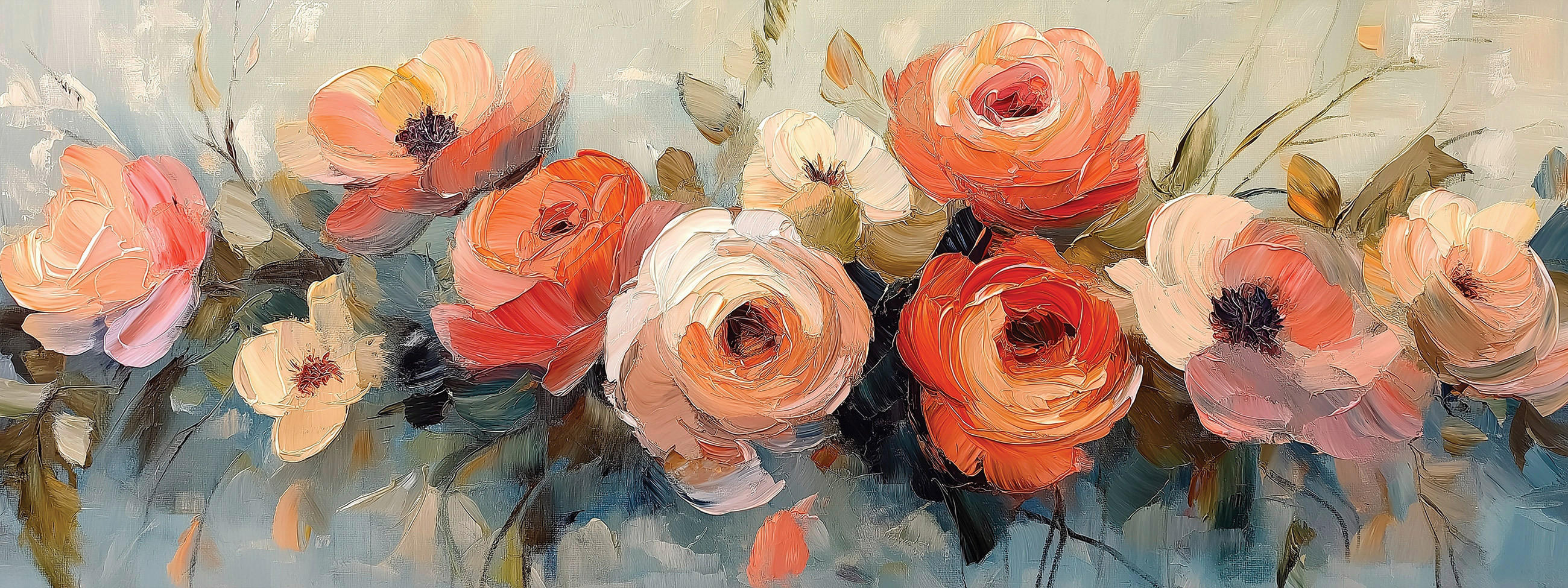 KEILRAHMENBILD Blumen 30/80 cm  - Multicolor, Basics, Holz/Papier (30/80cm)