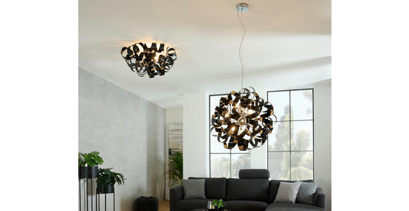 LED-HÄNGELEUCHTE 60/180 cm - Schwarz, Design, Metall (60/180cm) - Ambiente