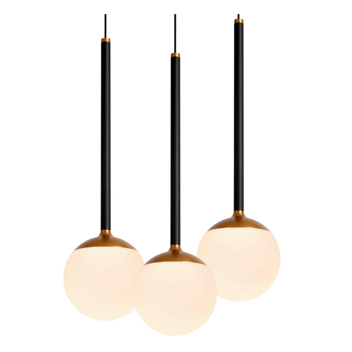 PENDELLEUCHTE CALINA 69.9/69.9/169.3 cm   - Schwarz, KONVENTIONELL, Kunststoff (69.9/69.9/169.3cm) - Lucide