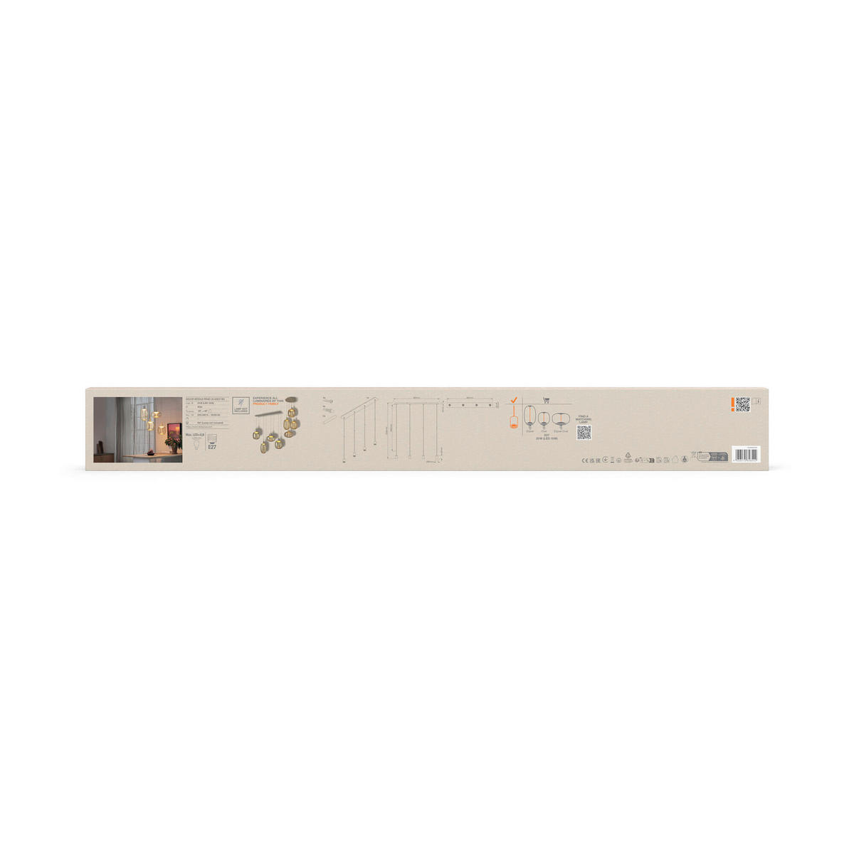 ohne Gläser 95/10/220 cm  - Beige, Basics, Metall (95/10/220cm) - Osram