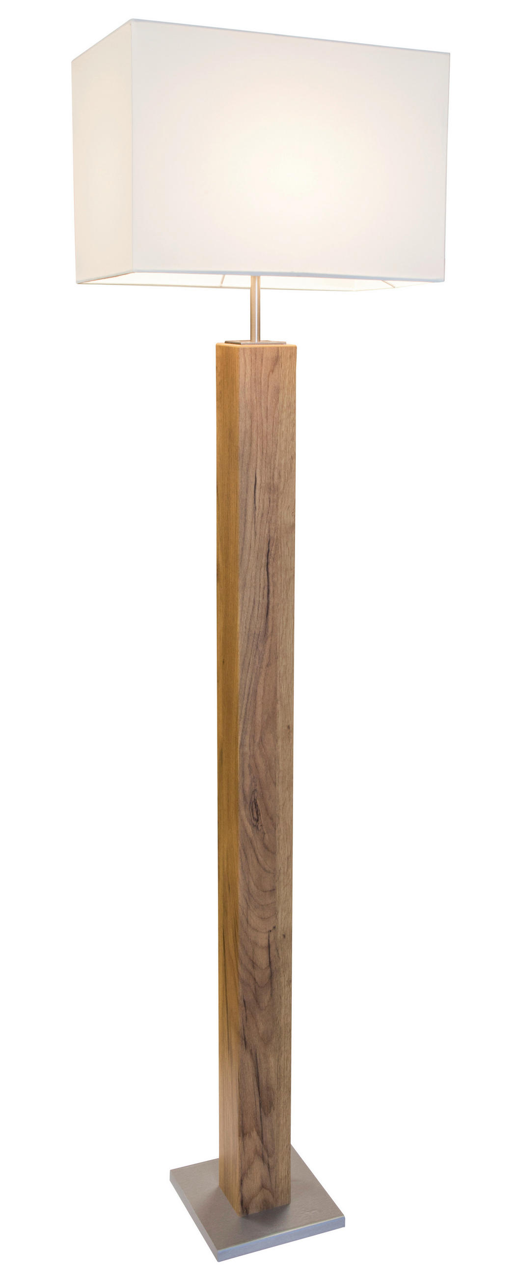 STEHLEUCHTE - Hellbraun, Natur, Holzwerkstoff (40/27cm) - Globo