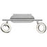 LED-STRAHLER - Nickelfarben, Design, Kunststoff/Metall (34/11/9cm) LED-STRAHLER - Nickelfarben, Design, Kunststoff/Metall (34/11/9cm)