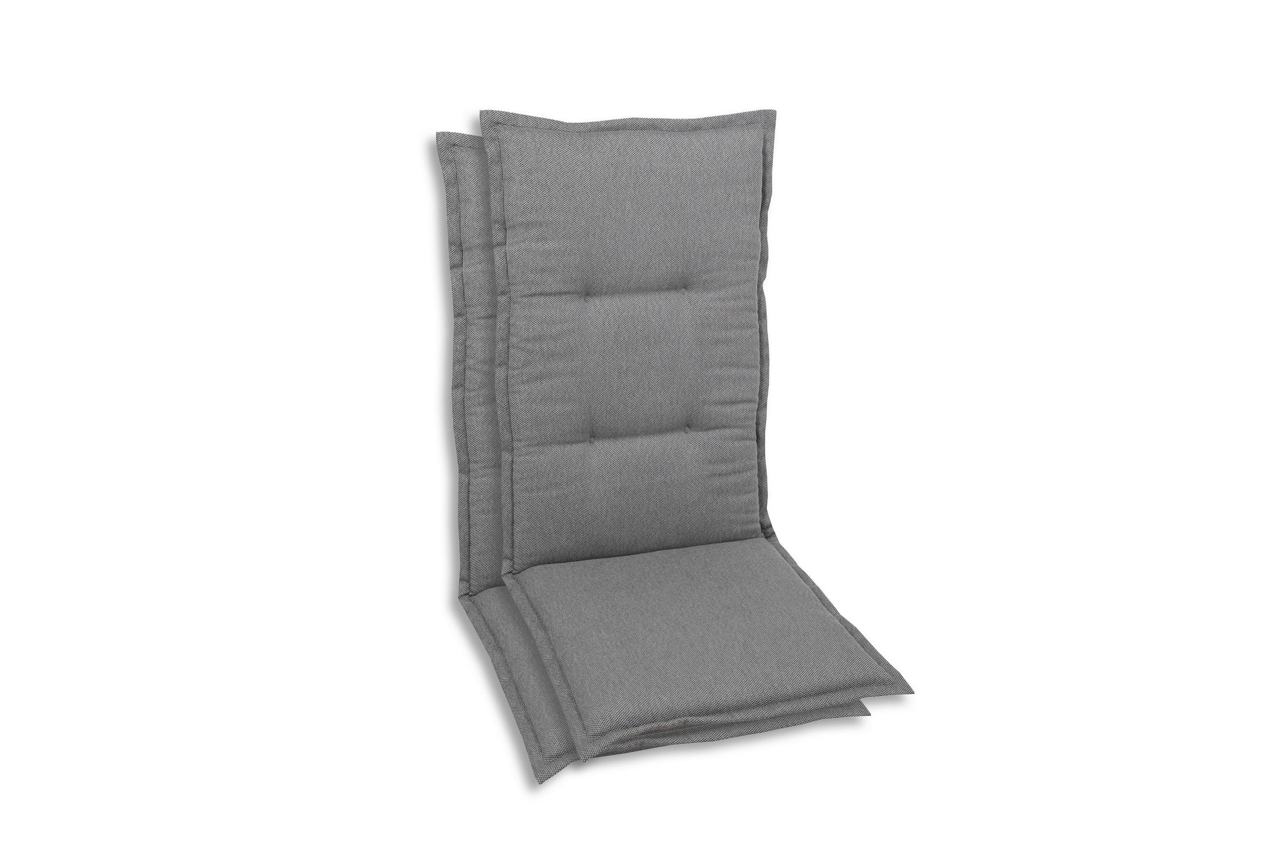 SESSELAUFLAGENSET Uni  - Grau, Basics, Textil (50/7/110cm)