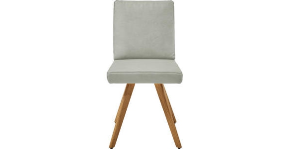 STUHL in Mikrofaser Textil, Holzwerkstoff - Eichefarben/Hellgrau, Design, Holzwerkstoff/Textil (46/94/58cm) - Dieter Knoll