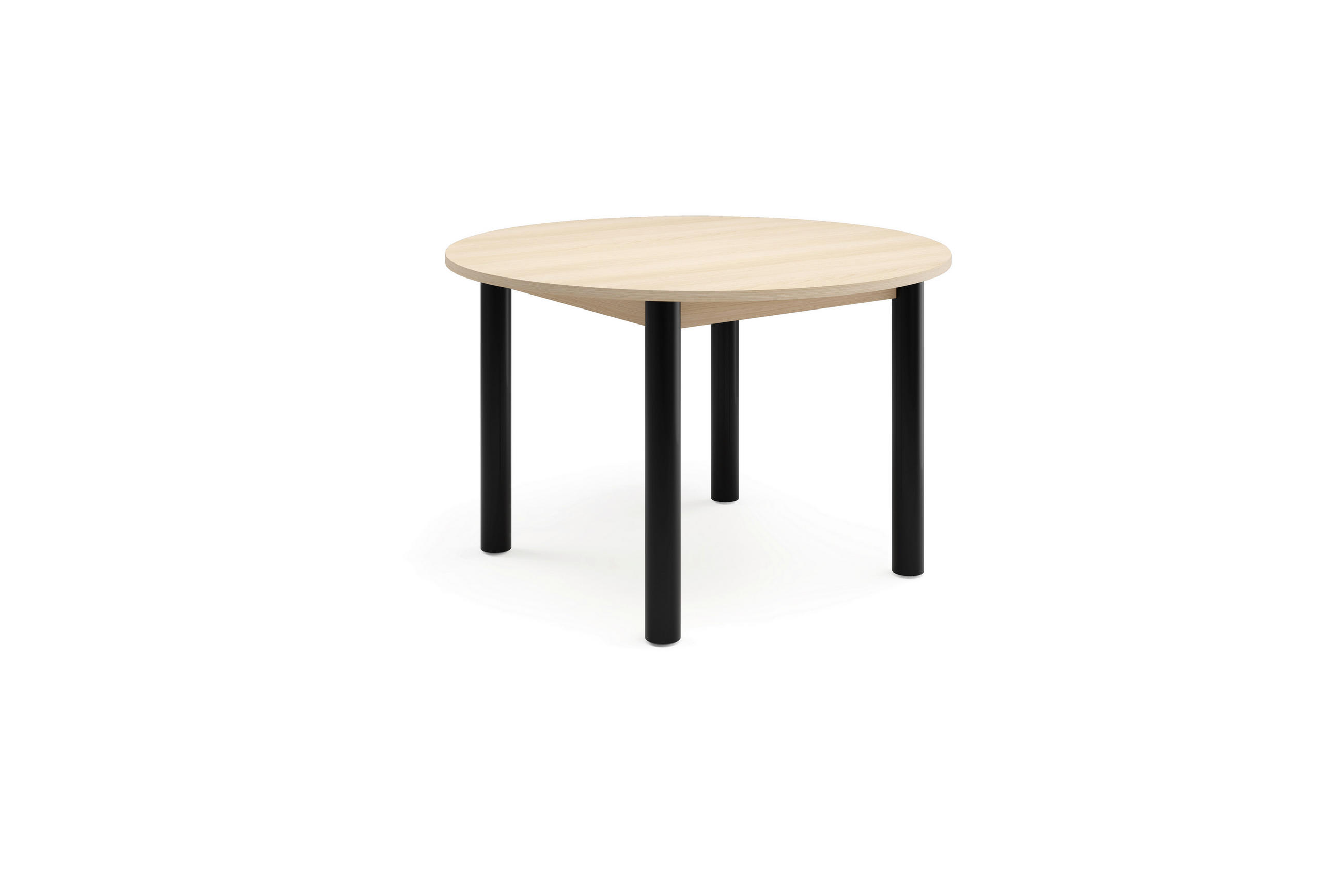 ESSTISCH in Metall, Holzwerkstoff 120/120/76 cm  - Hellbraun/Schwarz, Natur, Holzwerkstoff/Metall (120/120/76cm) - Tom Tailor