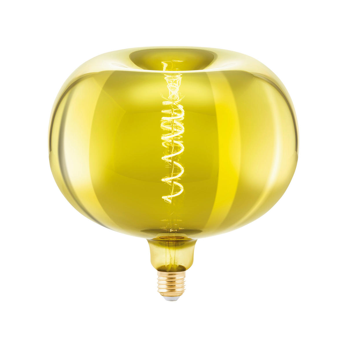 LED ŽIAROVKA E27 - zlatá, Basics, sklo (22,0/22,0cm) - Eglo