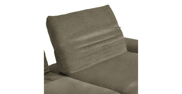 ECKSOFA  in Chenille Taupe  280/170-195 cm  - Taupe/Schwarz, Design, Textil/Metall (280/170-195cm) - Dieter Knoll