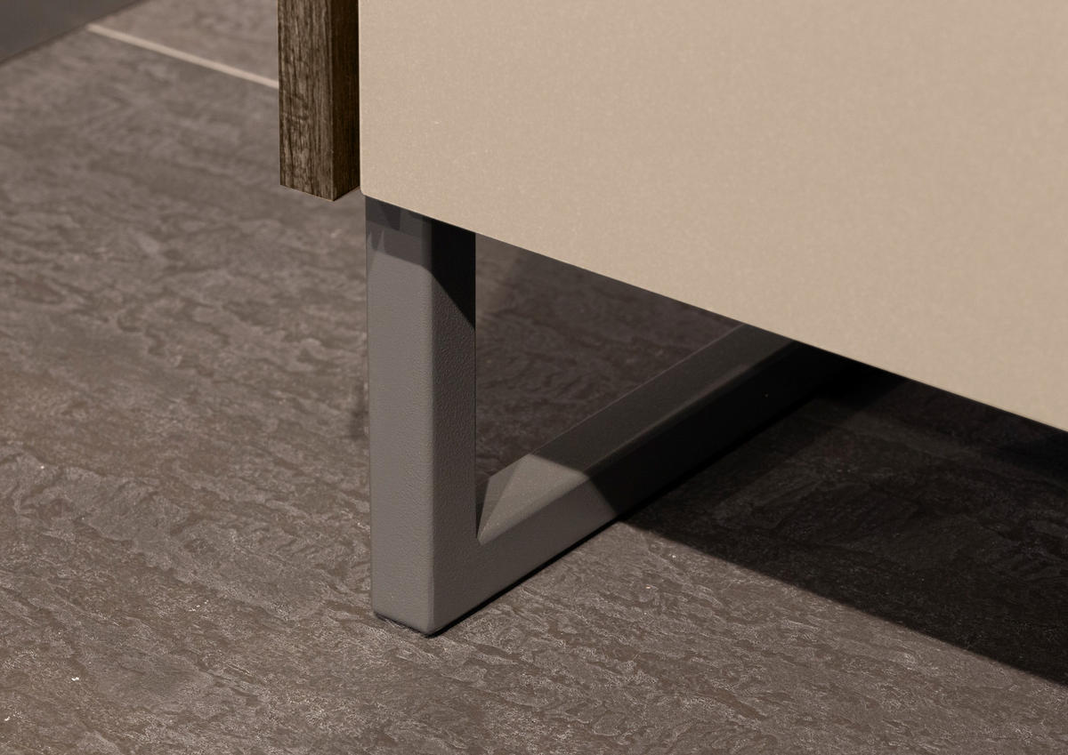 KOMMODE 96/87/41 cm  in Champagner, Eiche dunkel  - Eiche dunkel/Champagner, Modern, Holzwerkstoff/Metall (96/87/41cm) - Rauch Möbel