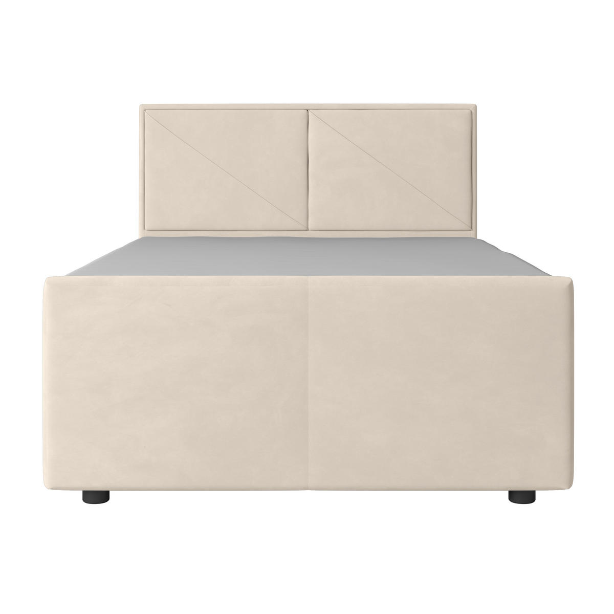 BOXSPRINGBETT 120/200 cm  in Weiß  - Weiß, MODERN, Holz/Kunststoff (120/200cm) - MID.YOU