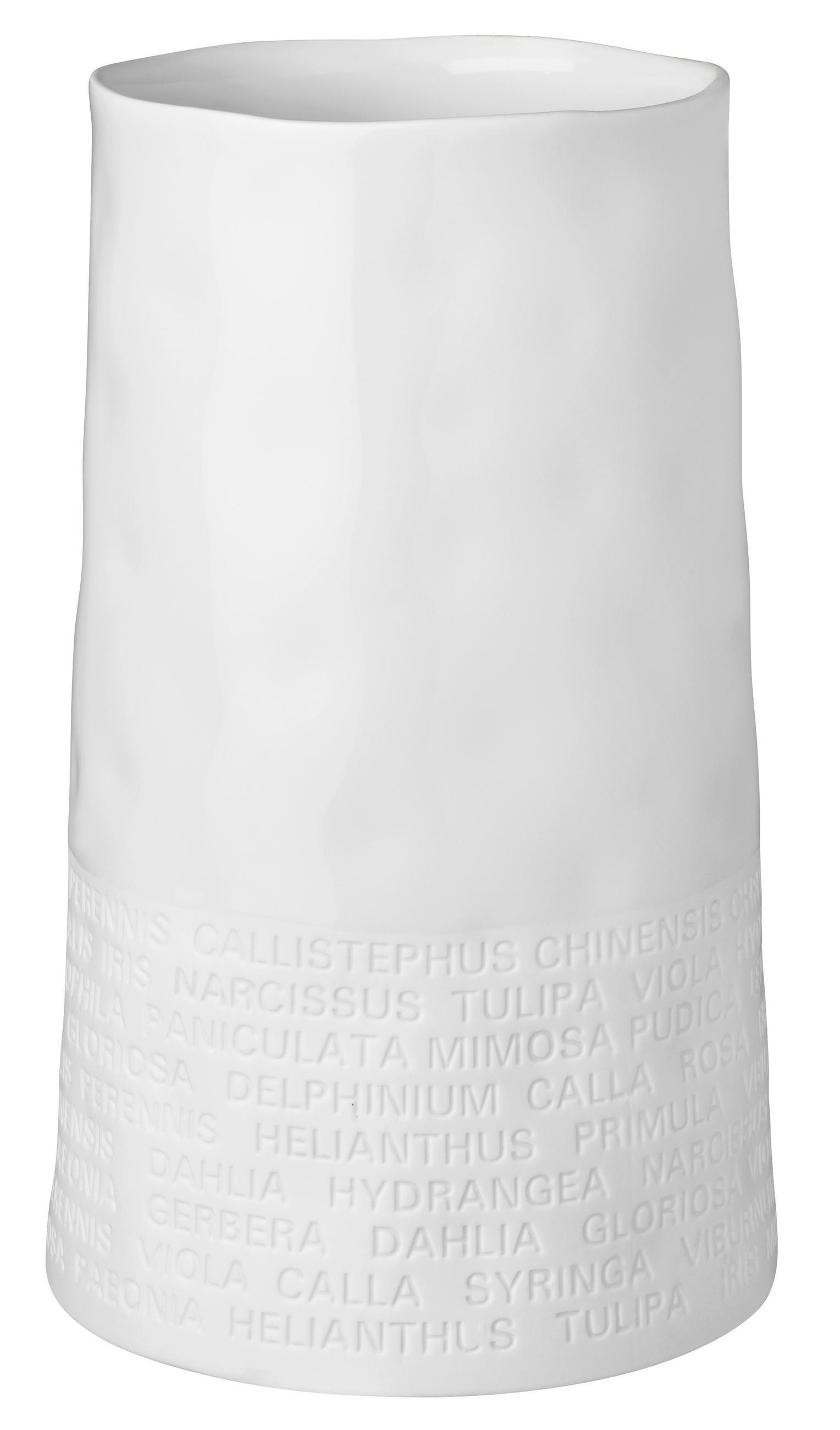 VASE  - Weiss, Basics, Keramik (20cm) - Räder