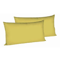 KOPFKISSENBEZUG 40/80 cm  - Olivgrün, Basics, Textil (40/80cm) - Fleuresse