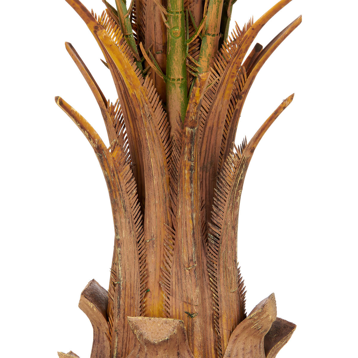 KUNSTPFLANZE Palme 125 cm  - Creme/Braun, Basics, Kunststoff (125cm)