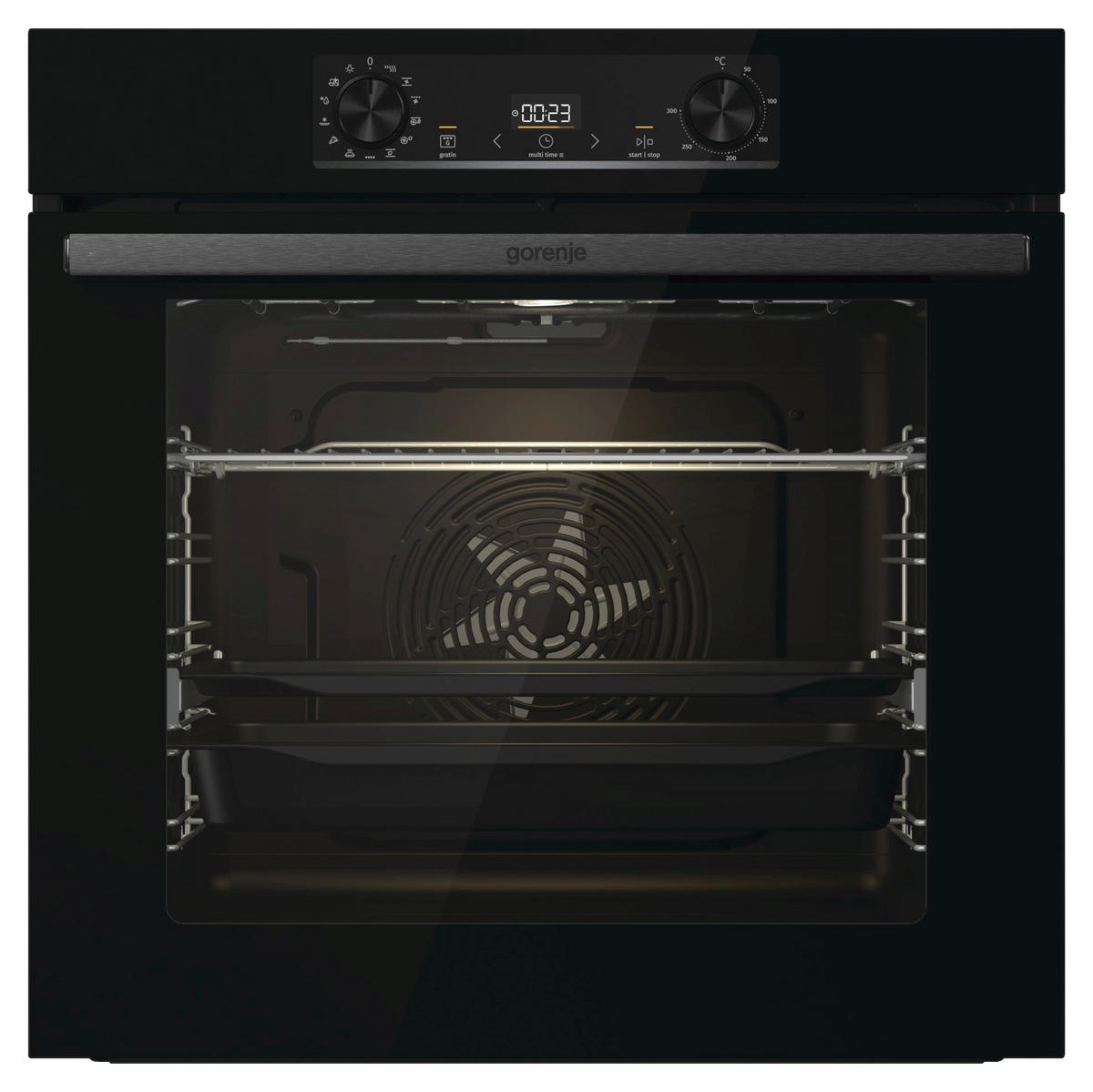 EINBAUBACKOFEN BOS 6737 E13BG  - Schwarz, Basics, Glas/Metall (59,5/59,5/56,4cm) - Gorenje