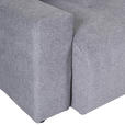 ECKSOFA Grau Velours  - Schwarz/Grau, KONVENTIONELL, Kunststoff/Textil (247/156cm) - Carryhome