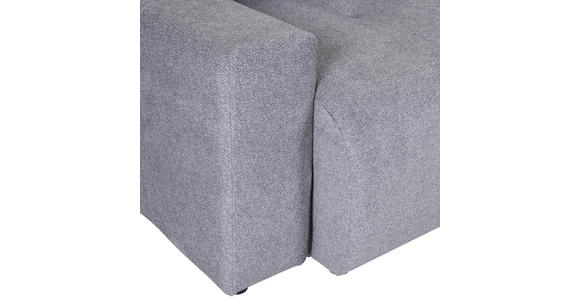 ECKSOFA Grau Velours  - Schwarz/Grau, KONVENTIONELL, Kunststoff/Textil (247/156cm) - Carryhome