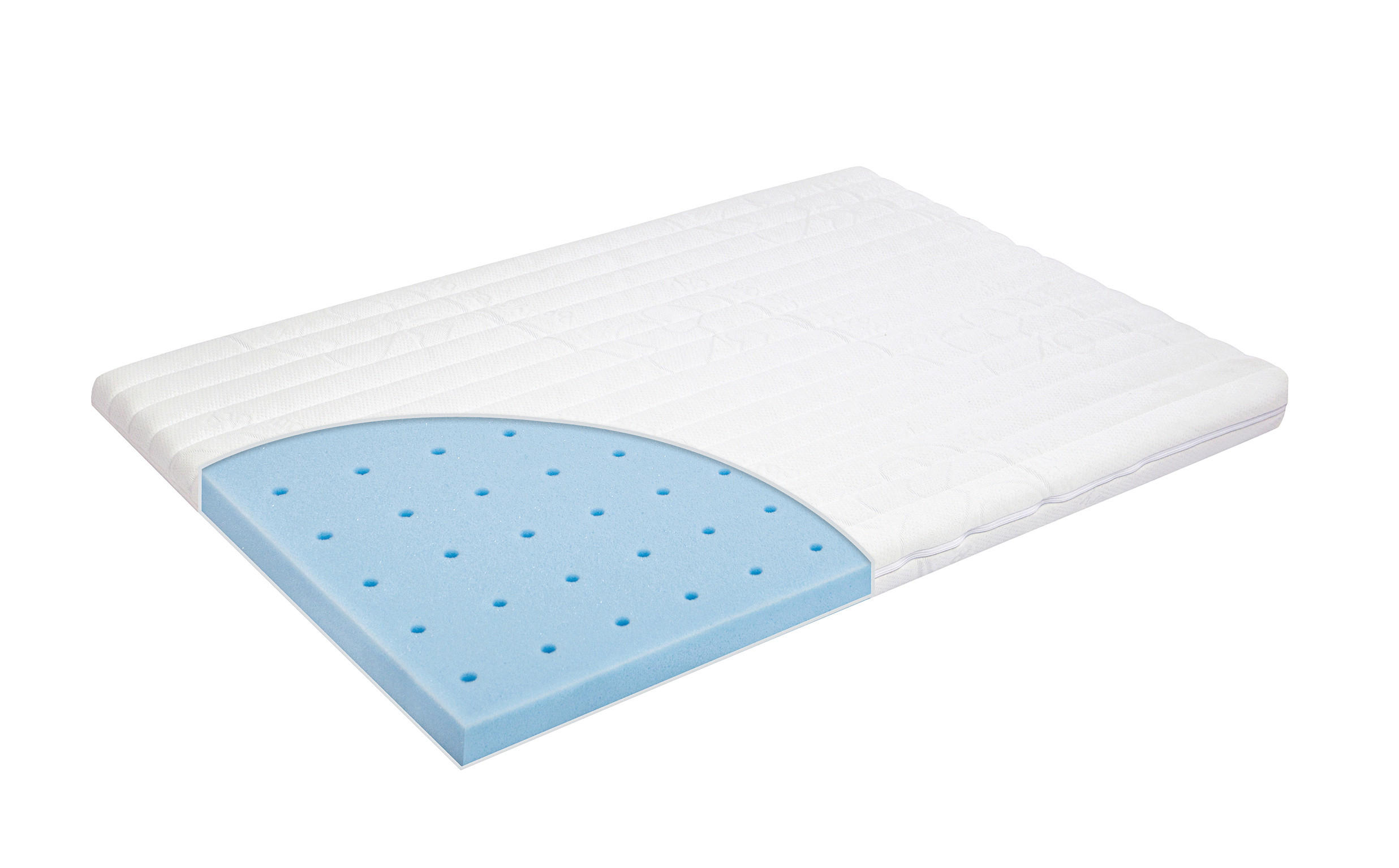LAUFGITTERMATRATZE Kaltschaumkern Activity Premium 93/68/5 cm  - Weiß, Basics, Textil (93/68/5cm) - Zöllner