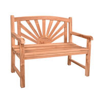 GARTENBANK 110/92/64 cm Teakholz   - Braun/Teakfarben, MODERN, Holz (110/92/64cm) - Gardenson