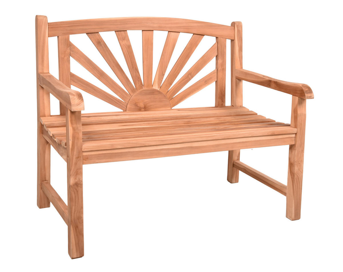 GARTENBANK 110/92/64 cm Teakholz   - Braun/Teakfarben, MODERN, Holz (110/92/64cm) - Gardenson
