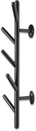 WANDGARDEROBE  in Schwarz  - Schwarz, Design, Metall (12/63/16cm)