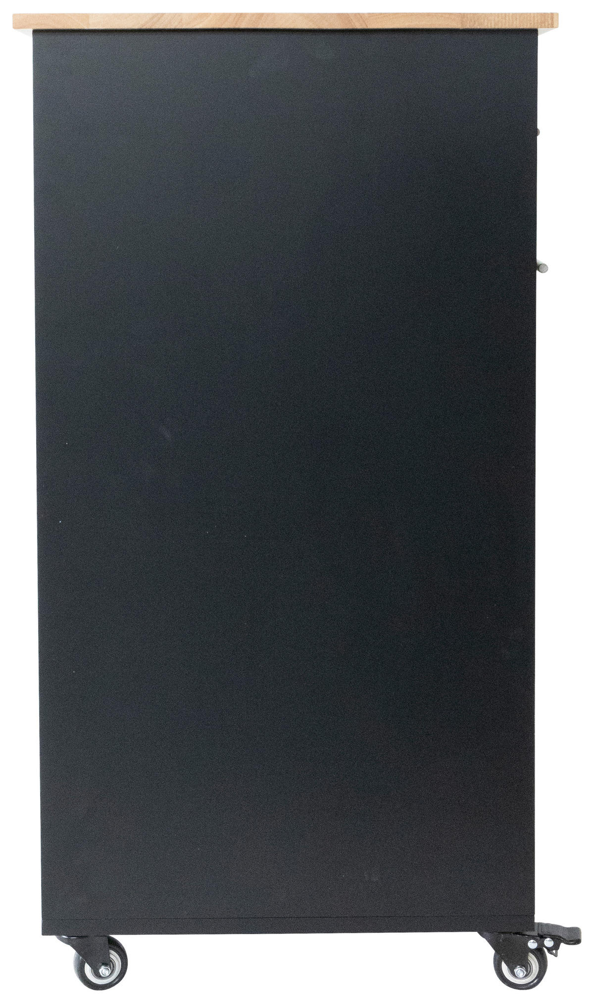 SERVIERWAGEN in Schwarz  - Silberfarben/Schwarz, Basics, Holz/Holzwerkstoff (50/90/46cm) - MID.YOU