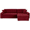 ECKSOFA Rot Zierkissen  - Rot, Trend, Textil (257/167cm) - Livetastic