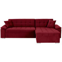 ECKSOFA Rot Zierkissen  - Rot, Trend, Textil (257/167cm) - Livetastic