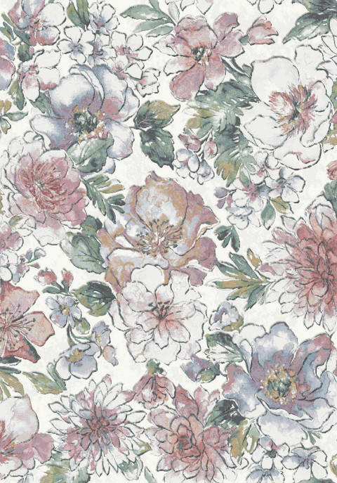 WEBTEPPICH  Wohnzimmer 133/195 cm Catania Multicolor, Rosa, Weiß rechteckig  - Multicolor/Rosa, KONVENTIONELL, Textil (133/195cm) - Novel
