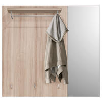 GARDEROBENPANEEL  in 120/112/30 cm  - Eichefarben/Grau, Design, Holzwerkstoff (120/112/30cm) - Voleo