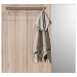 GARDEROBENPANEEL  in 120/112/30 cm  - Eichefarben/Grau, Design, Holzwerkstoff (120/112/30cm) - Voleo