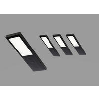 UNTERBAULEUCHTEN-SET 5/0,7/17 cm   - Schwarz, Basics, Metall (5/0,7/17cm)