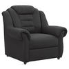 SESSEL Lederlook Schwarz    - Schwarz, KONVENTIONELL, Kunststoff/Textil (104/102/101cm) - Livetastic