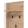 GARDEROBE 6-teilig  in 240/192,5/40 cm  - Schwarz/Eiche Artisan, Basics, Holzwerkstoff/Textil (240/192,5/40cm) - Carryhome