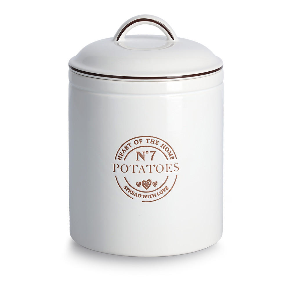 VORRATSDOSE 2,9 L  - Weiß, Basics, Keramik (18/18/25cm) - Zeller Present