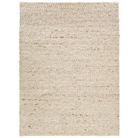HANDWEBTEPPICH Wohnzimmer 130/190 cm Weiß rechteckig  - Weiß, Basics, Textil (130/190cm) - Linea Natura