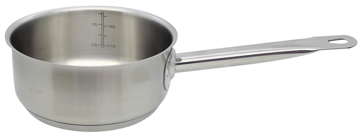 STIELKASSEROLLE Profi Cuisine 2,2 L  - Silberfarben, Basics, Metall (24cm) - ELO