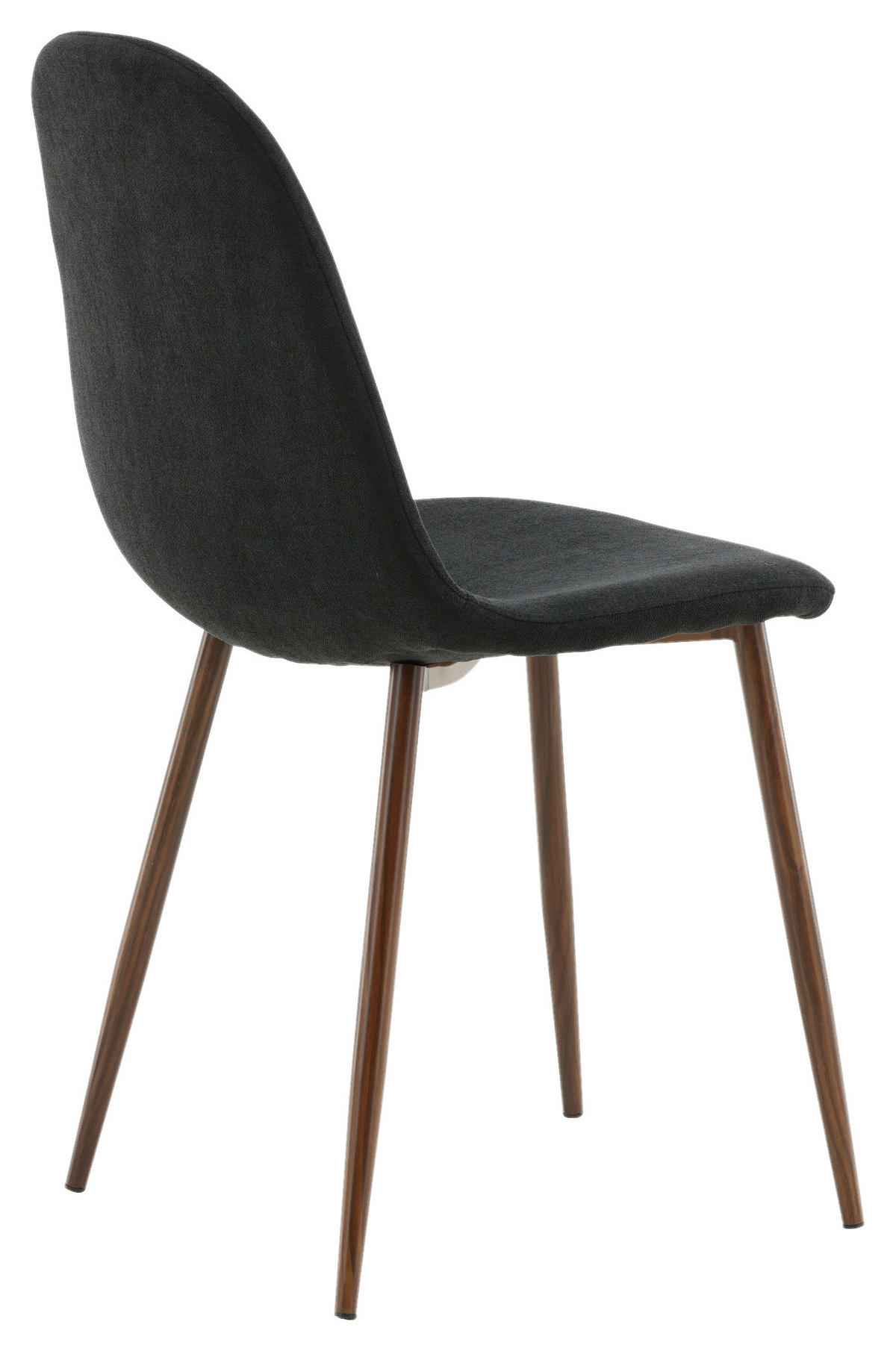 STUHL-SET 2 Stück  in Stahl Textilgeflecht Metall, Textil  - Dunkelbraun/Schwarz, Design, Textil/Metall (44/87/53cm) - Livetastic
