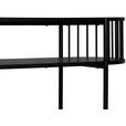 KONSOLENTISCH Schwarz  - Schwarz, Trend, Holzwerkstoff/Metall (110/39/76cm) - Xora