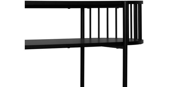 KONSOLENTISCH Schwarz  - Schwarz, Trend, Holzwerkstoff/Metall (110/39/76cm) - Xora